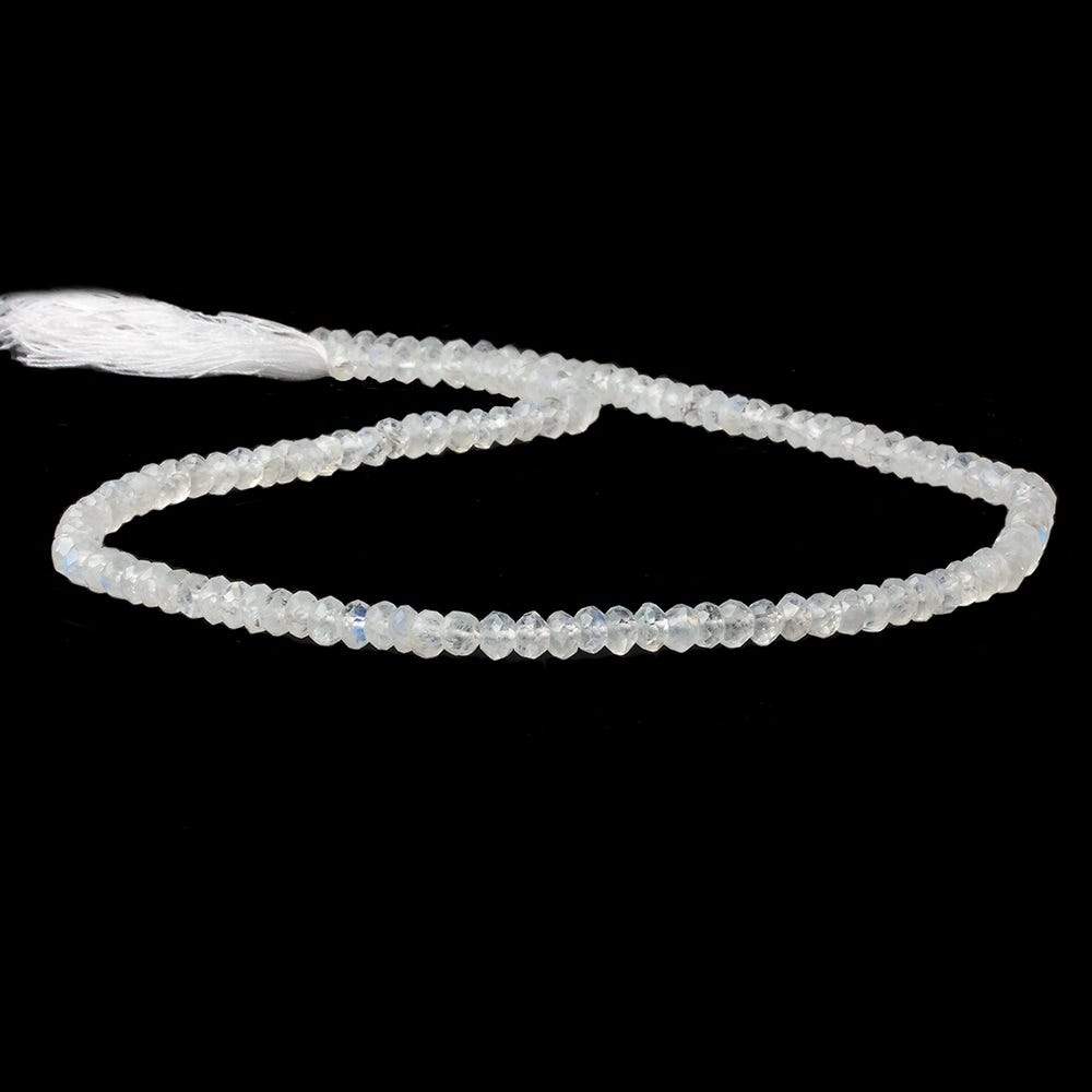4mm Rainbow Moonstone Faceted Rondelle Beads 14 inch 110 pieces