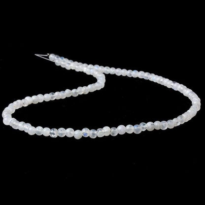 3mm Rainbow Moonstone Plain Round Beads 15 inches 114 beads