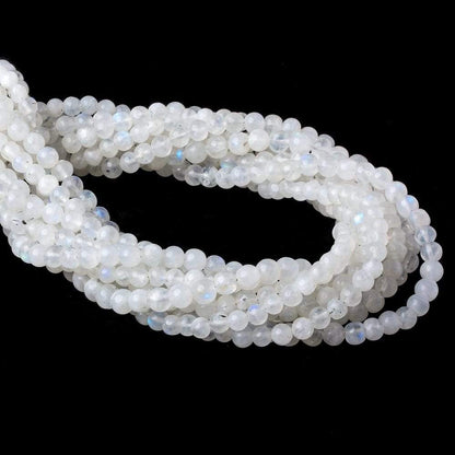 3mm Rainbow Moonstone Plain Round Beads 15 inches 114 beads