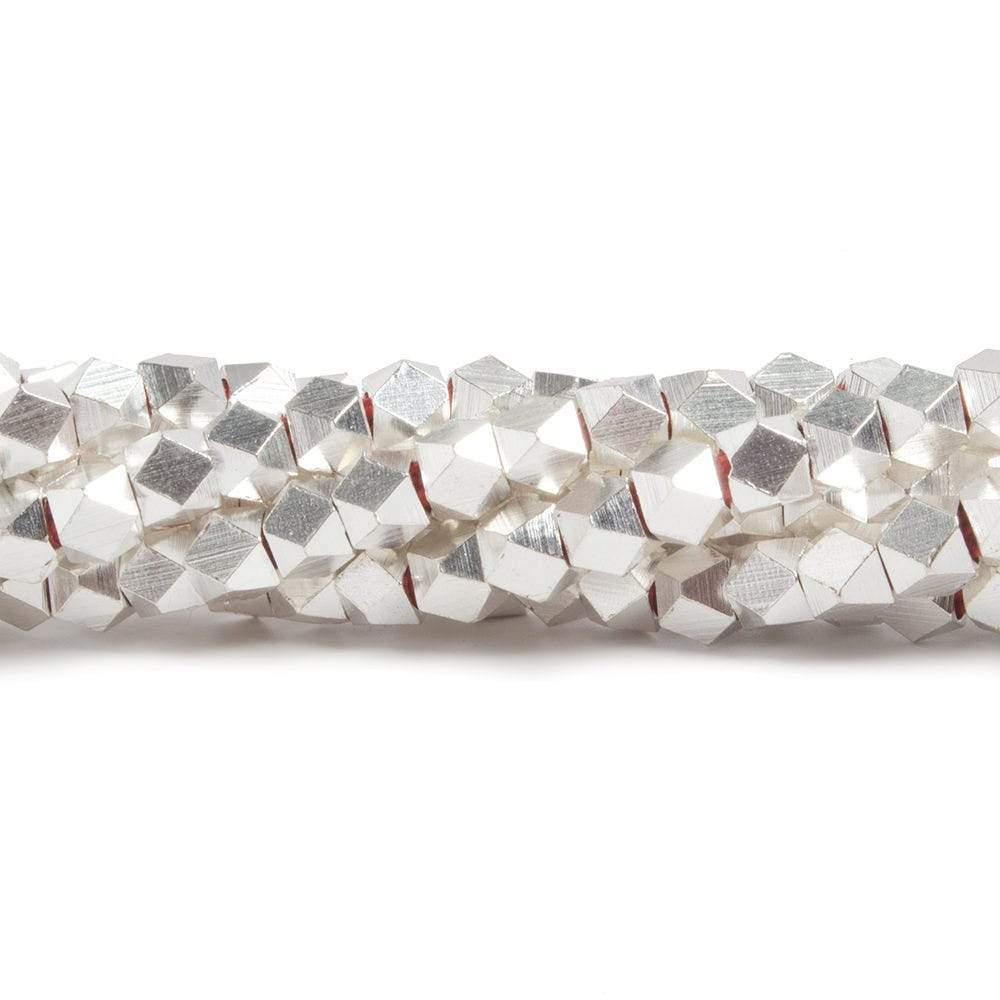 4mm Shiny Faceted Nugget Beads 8 inch 47 pieces
