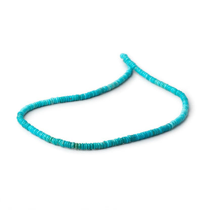 4mm Sleeping Beauty Turquoise Plain Heishi Beads 16 inch 296 pieces AA