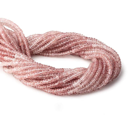 4mm Strawberry Quartz Faceted Rondelle Beads 16 inch 166 pieces