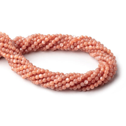 4mm Sunstone Plain Round Beads 16 inch 100 pieces