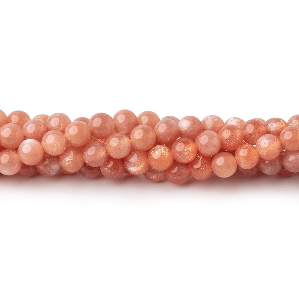 4mm Sunstone Plain Round Beads 16 inch 100 pieces