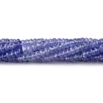 4mm Tanzanite Faceted Rondelle Beads 16 inch 190 pieces