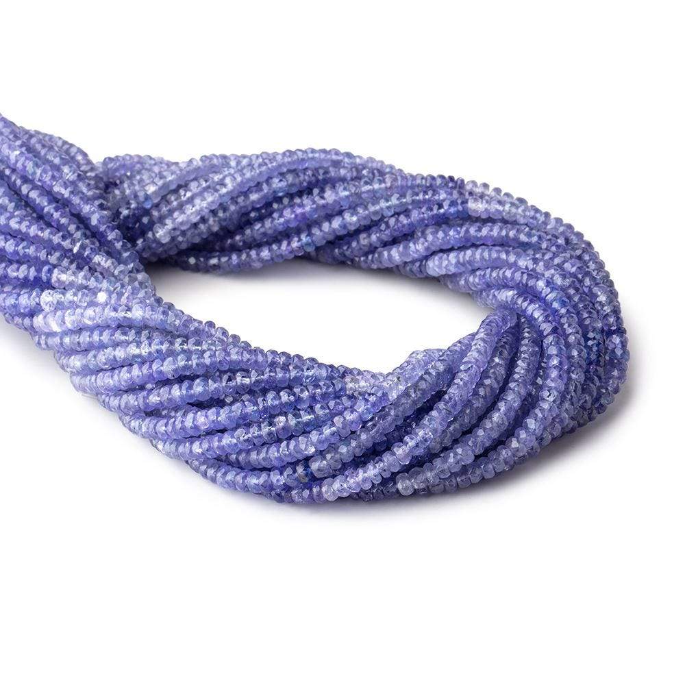 4mm Tanzanite Faceted Rondelle Beads 16 inch 190 pieces
