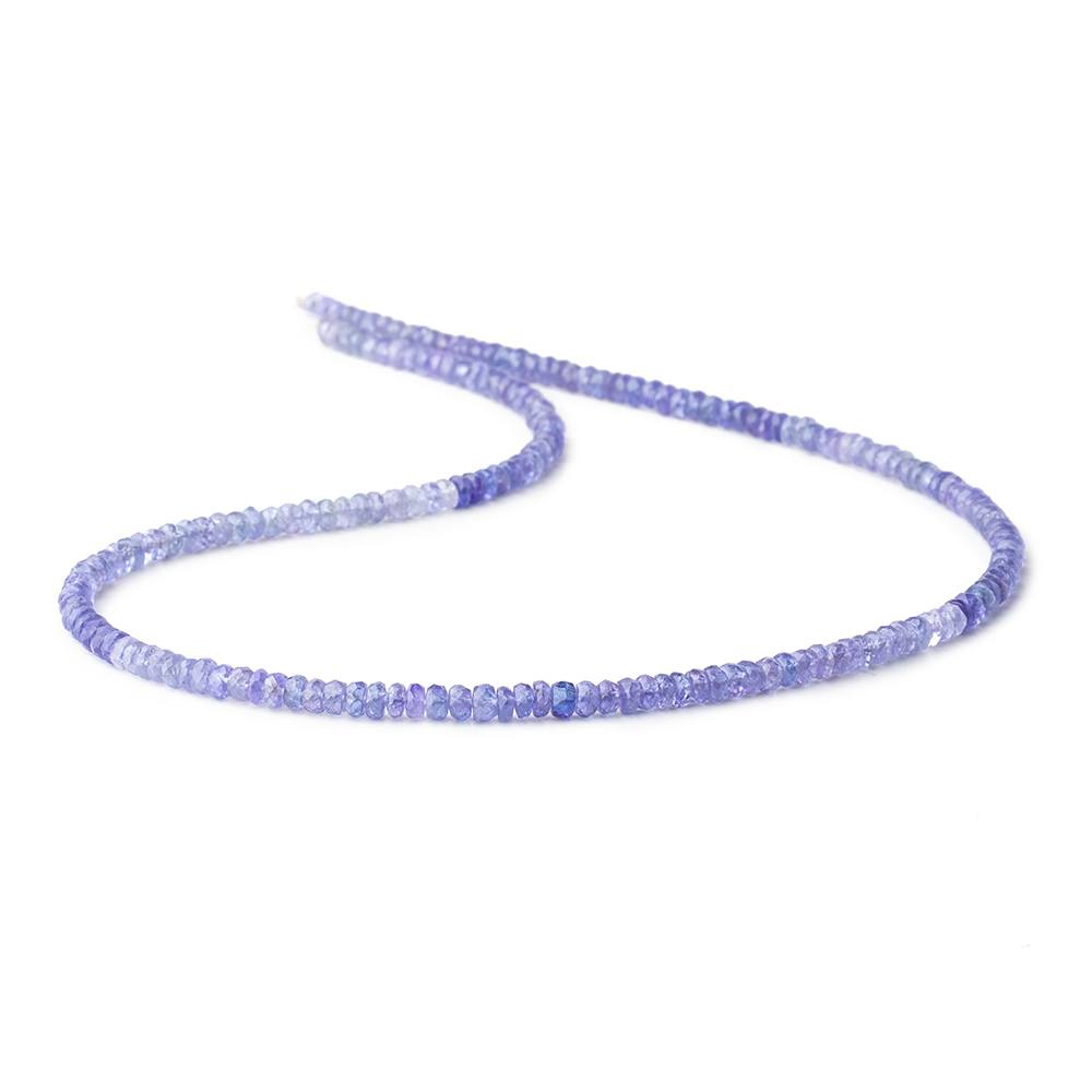 4mm Tanzanite Faceted Rondelle Beads 16 inch 190 pieces