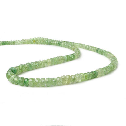 4mm Tsavorite Garnet Beads Faceted Rondelle 17.5 inch 171 pieces