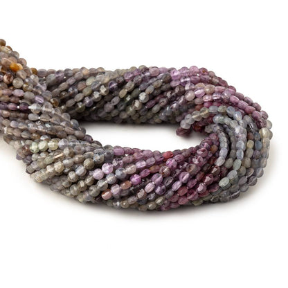 4mm Umba Sapphire Checkerboard Calibrated Faceted Coins 12 inch 87 pieces AAA