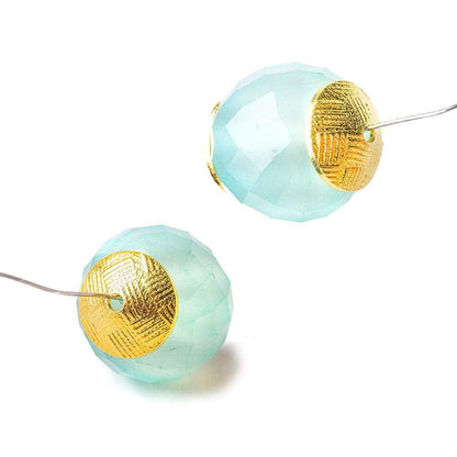 4x10mm 22kt Gold Plated Copper Bead Cap 8 inch 62 pieces