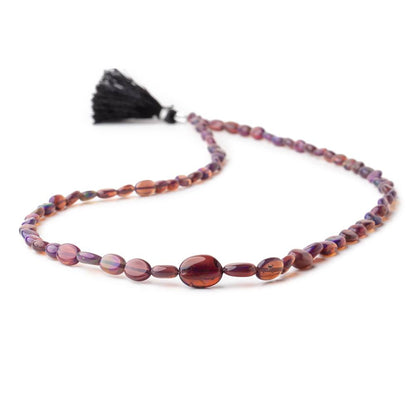 4x3-10x8mm Purple Ethiopian Opal Plain Oval Beads 18 inch 75 pieces