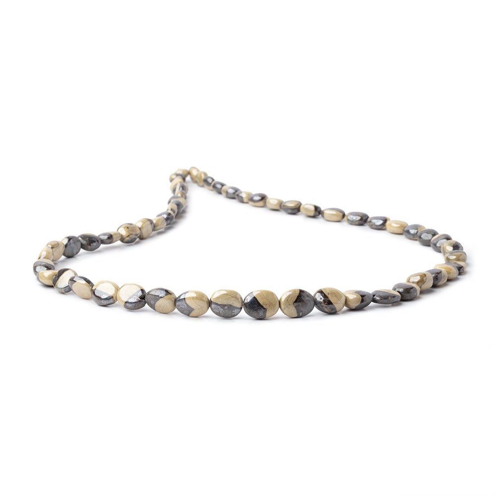 4x3-10x9mm Schalenblende Plain Nugget Beads 18 inch 55 pieces