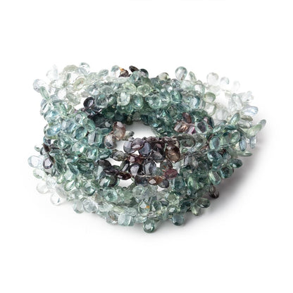 4x3-5x3.5mm Multi Color Sapphire Faceted Pear Beads 16 inch 230 pieces