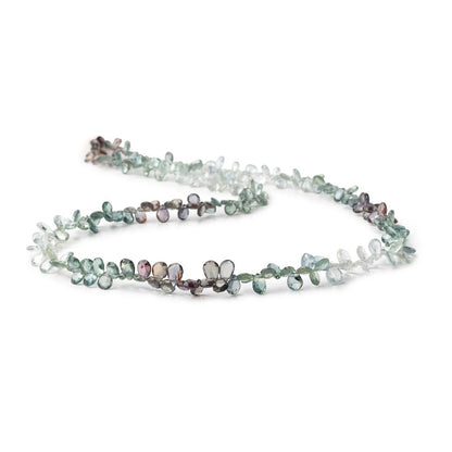 4x3-5x3.5mm Multi Color Sapphire Faceted Pear Beads 16 inch 230 pieces