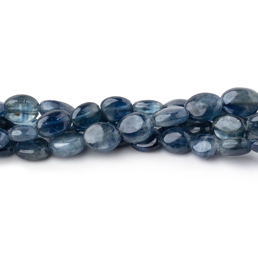 4x3-5x4mm Blue Sapphire Plain Oval Beads 14 inch 66 pieces