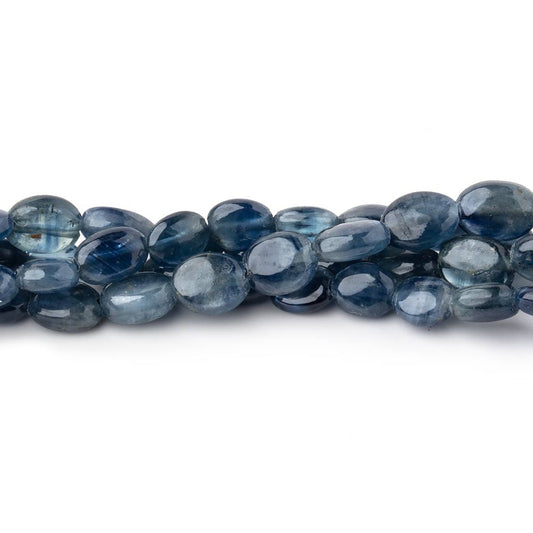 4x3-5x4mm Blue Sapphire Plain Oval Beads 14 inch 66 pieces