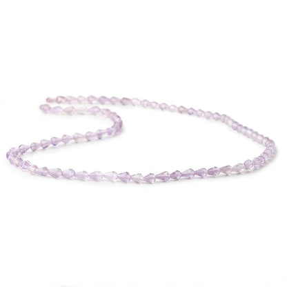 4x3-5x4mm Pink Amethyst Straight Drilled Tear Drop Beads 15 inch 68 pieces