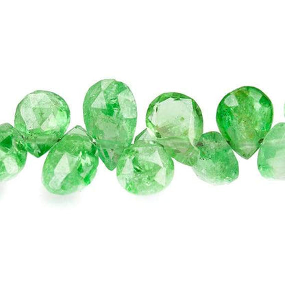 4x3-5x4mm Tsavorite Garnet Faceted Pear beads 8 inch 80 beads