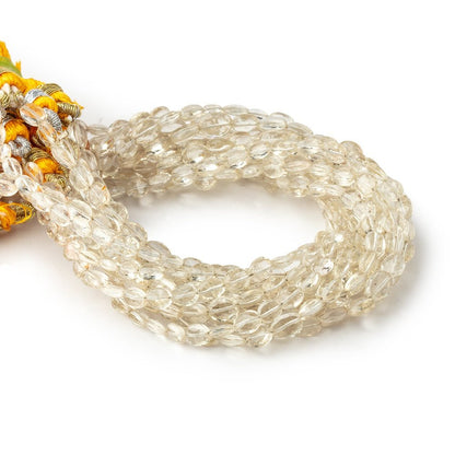 4x3-6x4mm Oregon Sunstone Faceted Oval Beads 8 inch 35 pieces