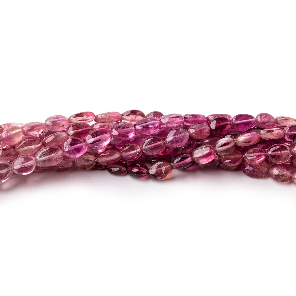 4x3-6x4mm Pink Tourmaline Plain Oval Beads 16 inch 70 pieces AA