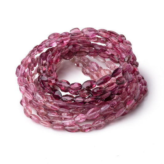 4x3-7x5mm Rubellite Tourmaline Faceted Marquise Beads 16.5 inch 58 pieces AA