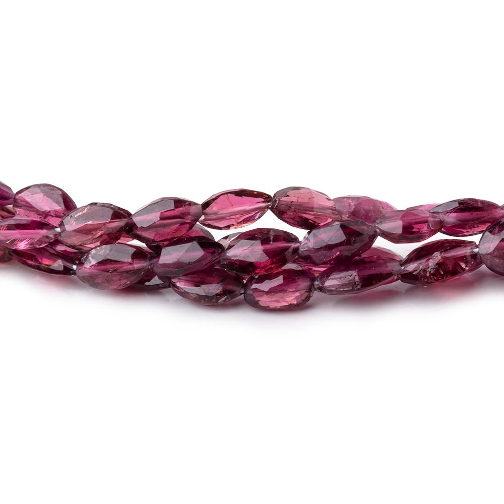 4x3-7x5mm Rubellite Tourmaline Faceted Marquise Beads 16.5 inch 58 pieces AA