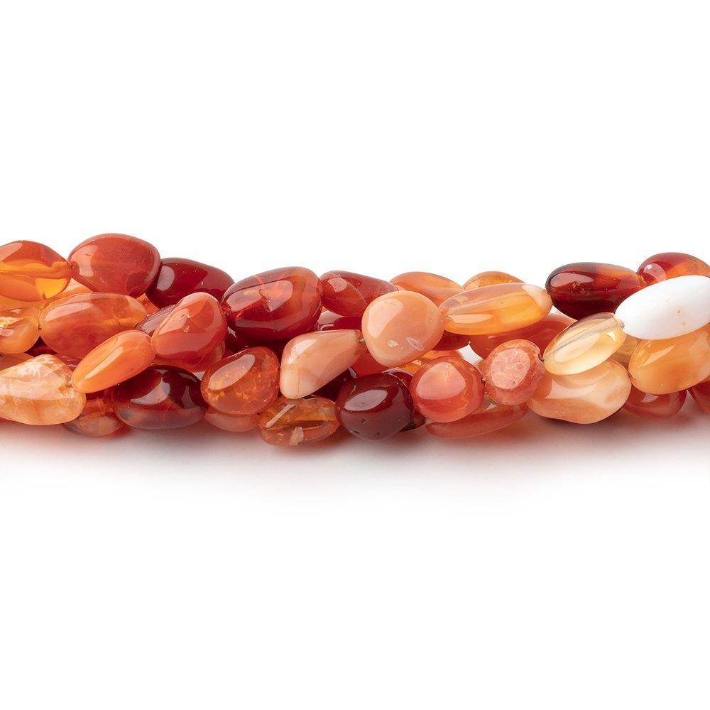 4x3-8x6mm Multi Color Fire Opal Plain Nugget Beads 18 inch 80 pieces A