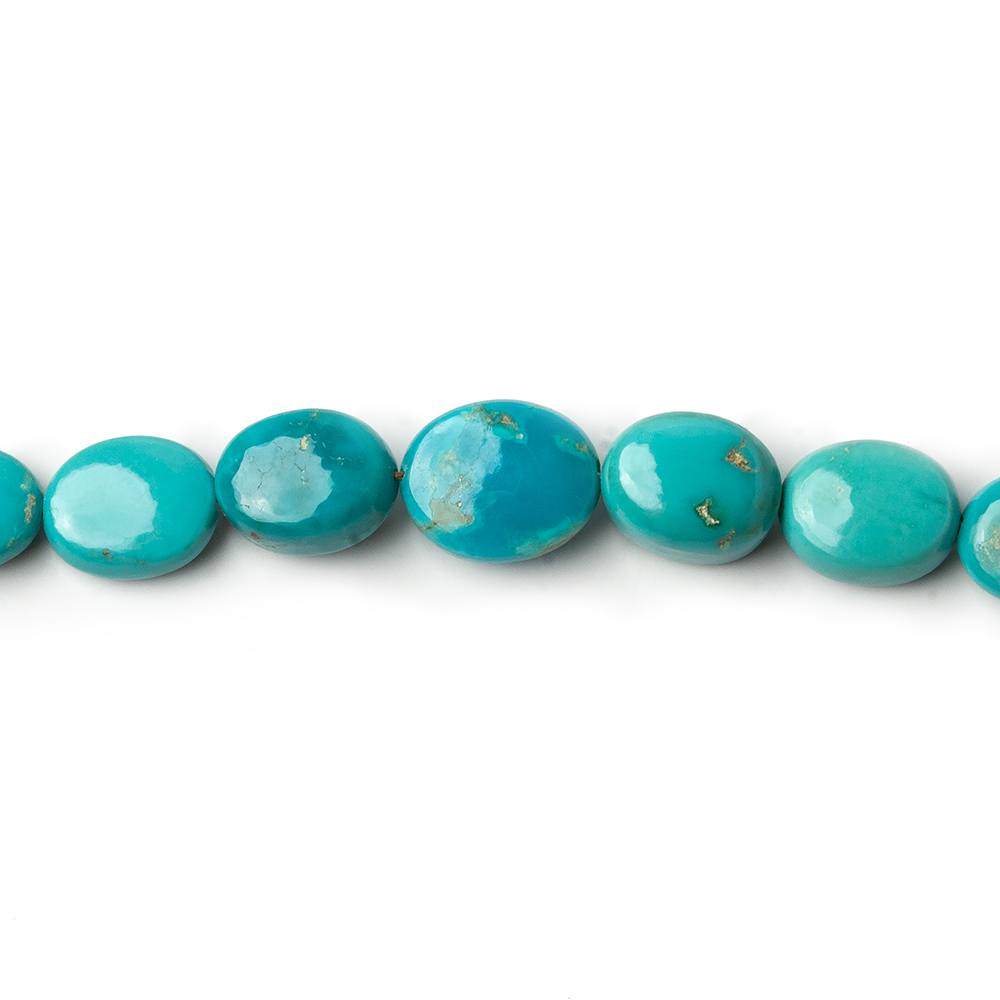 4x3-8x7mm Turquoise Plain Oval Nugget Beads 18 inch 80 pieces
