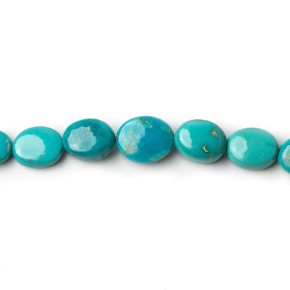4x3-8x7mm Turquoise Plain Oval Nugget Beads 18 inch 80 pieces