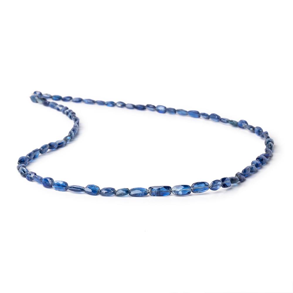 4x3.5-6x4mm Kyanite Faceted Oval Nuggets 17.75 inch 70 Beads