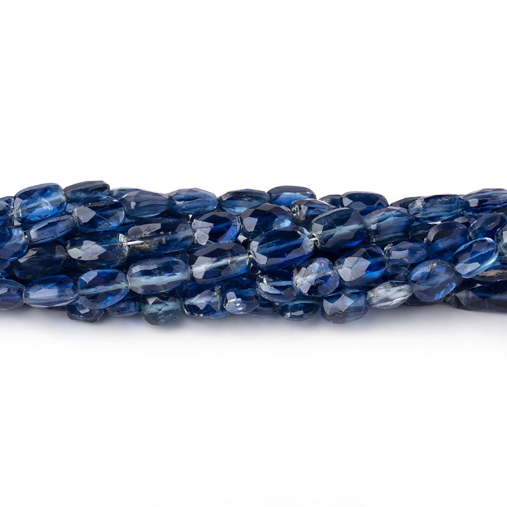 4x3.5-6x4mm Kyanite Faceted Oval Nuggets 17.75 inch 70 Beads
