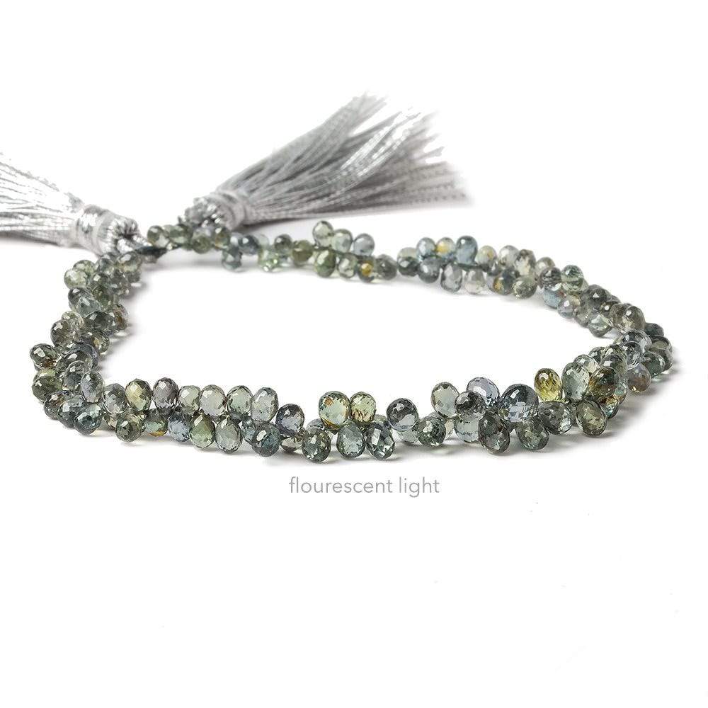 4x3mm Color Change Sapphire Tear Drop Briolette 8.5 inch 130 pieces