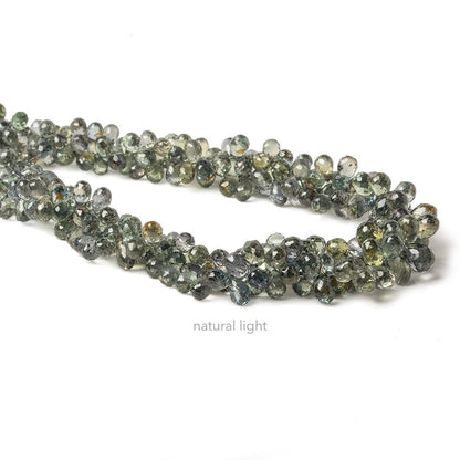 4x3mm Color Change Sapphire Tear Drop Briolette 8.5 inch 130 pieces