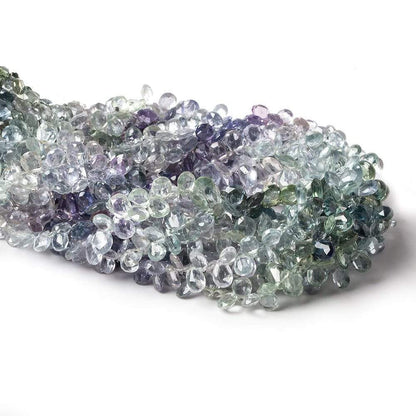 4x3mm Fancy Sapphire Pear Briolette 8 inch 106 pcs