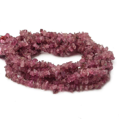 4x3mm Pink Tourmaline Beads Plain Nugget Chips 100 pcs