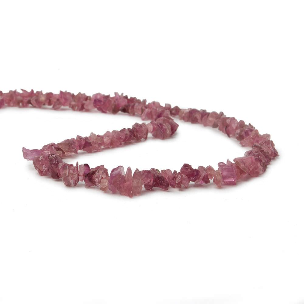 4x3mm Pink Tourmaline Beads Plain Nugget Chips 100 pcs