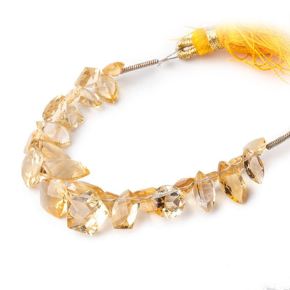 4x4-11x6mm Citrine Faceted Mixed Shaped Beads 3.5 inch 26 pieces AAA