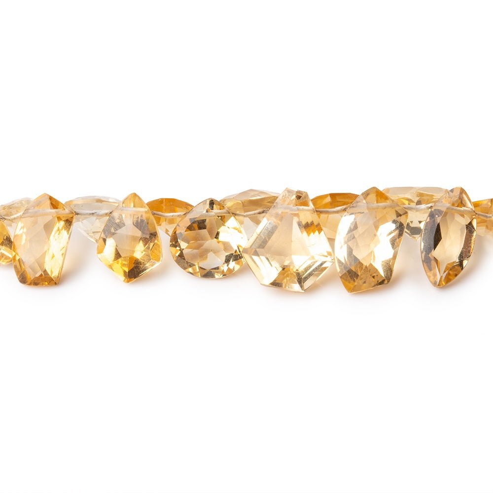 4x4-11x6mm Citrine Faceted Mixed Shaped Beads 3.5 inch 26 pieces AAA