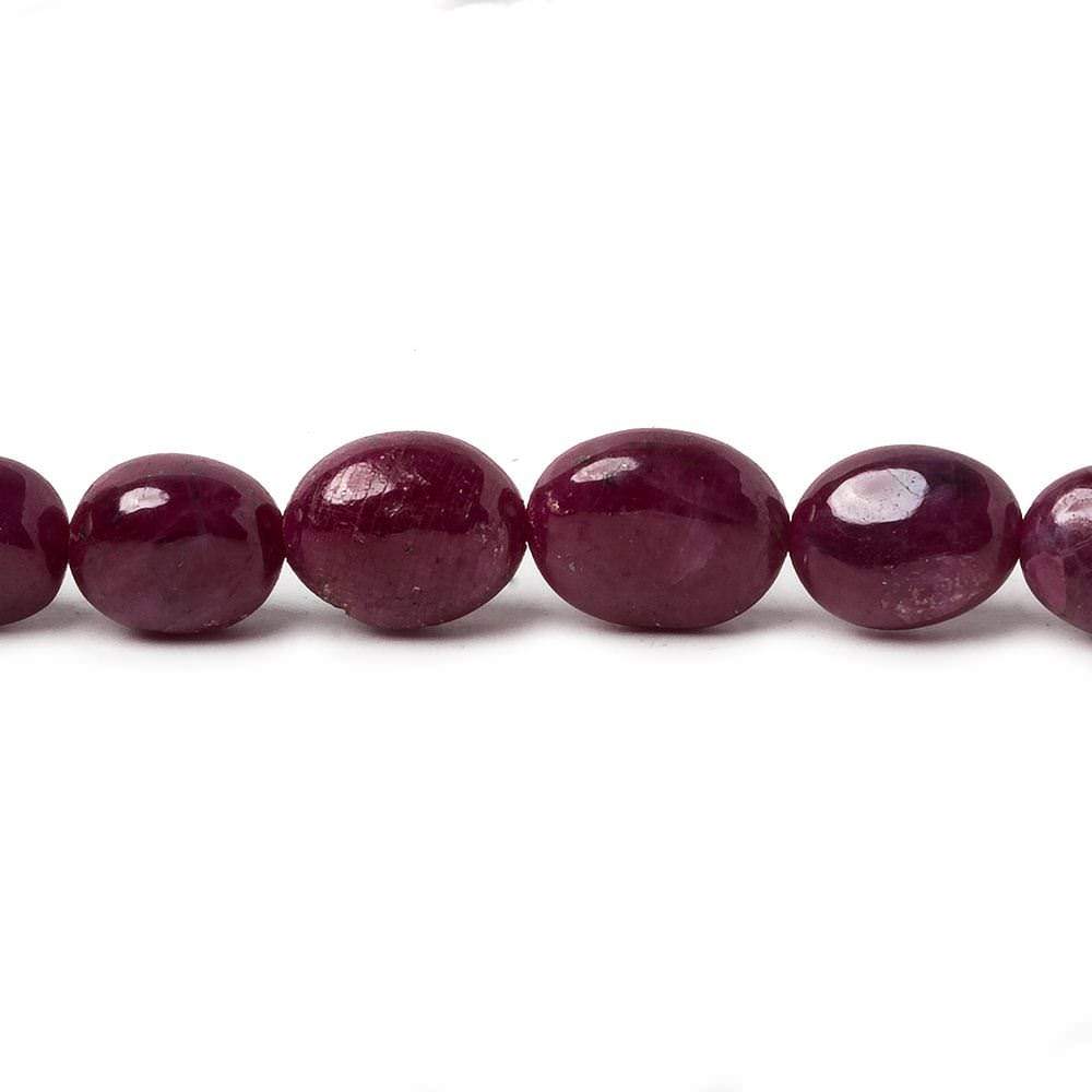 4x5-5x6mm Ruby Plain Oval Nugget 20.5 inch 83 pieces