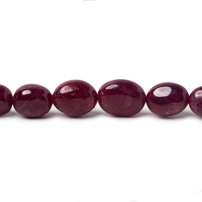 4x5-5x6mm Ruby Plain Oval Nugget 20.5 inch 83 pieces