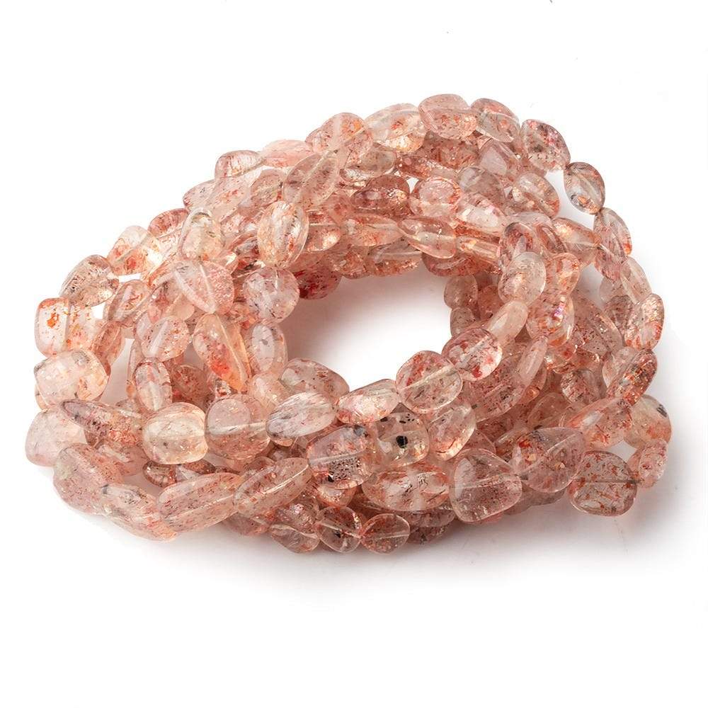4x4-8x7mm Sunstone Plain Nugget Beads 17 inch 70 pieces