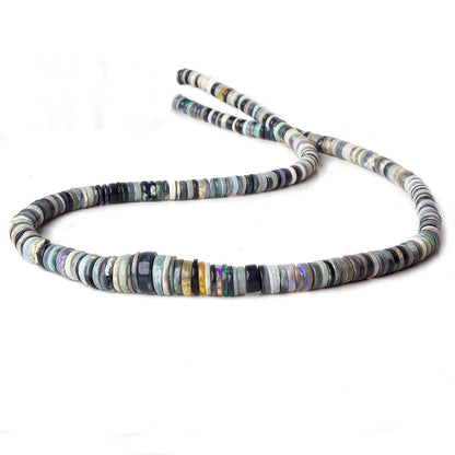 5-10mm Australian Multi Color Opal Heshi Beads 18 inc 285 pieces