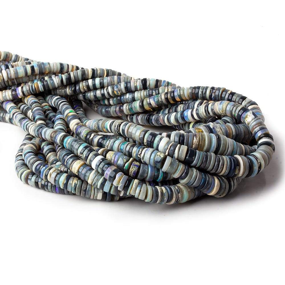 5-10mm Australian Multi Color Opal Heshi Beads 18 inc 285 pieces
