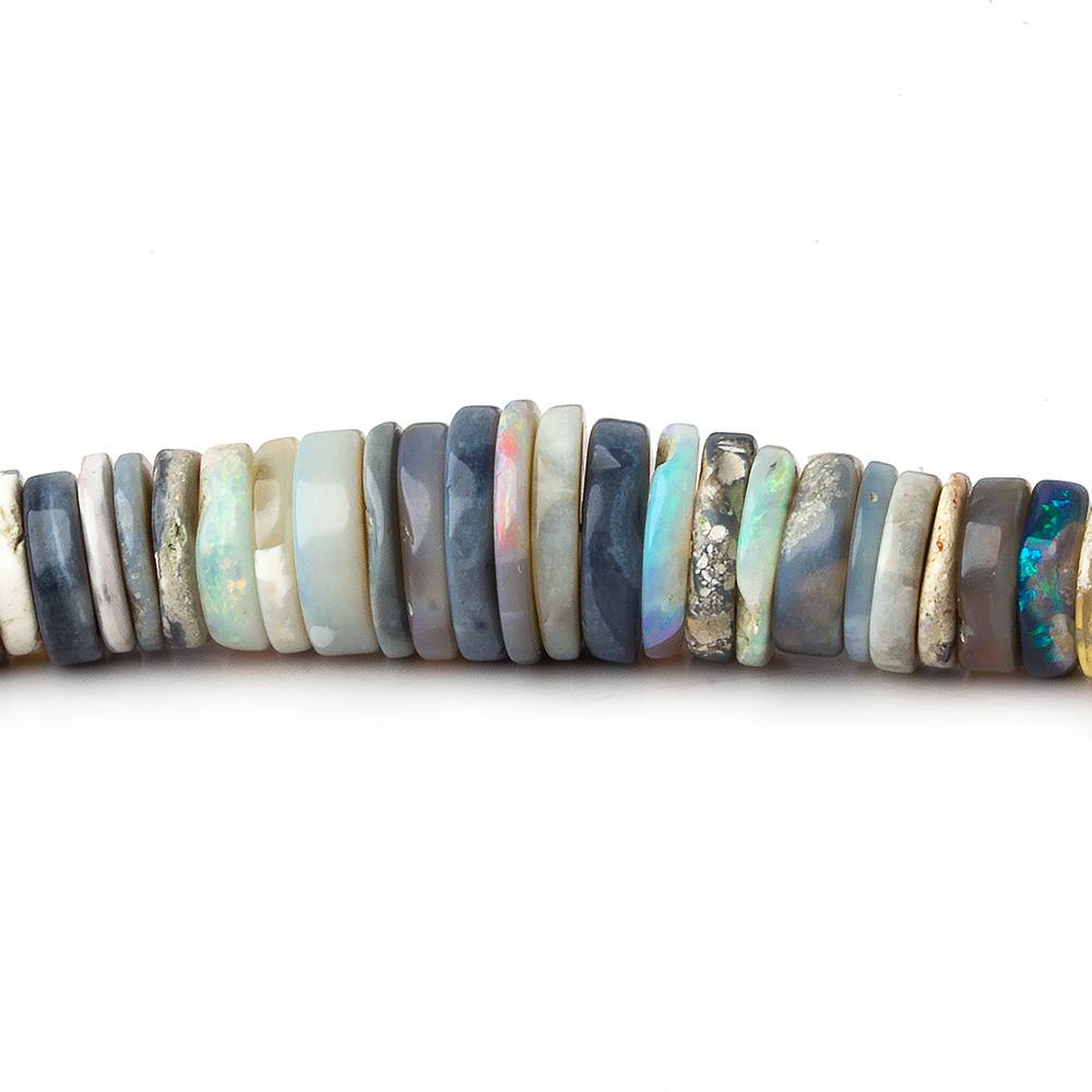 5-10mm Australian Multi Color Opal Heshi Beads 18 inc 285 pieces