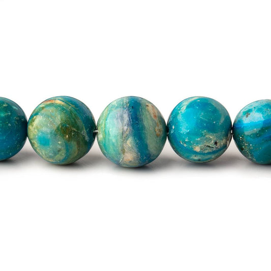 5-10mm Blue Peruvian Opalina Plain Round Beads 18 inch 60 pieces 1mm Hole