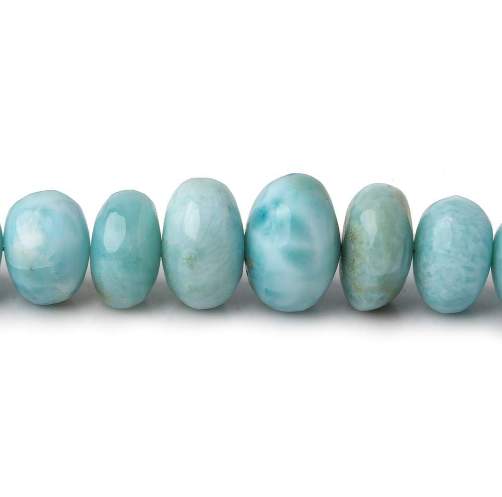 5-10mm Larimar plain rondelle beads 18 inch 105 pieces AAA