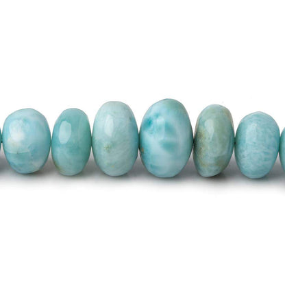 5-10mm Larimar plain rondelle beads 18 inch 105 pieces AAA