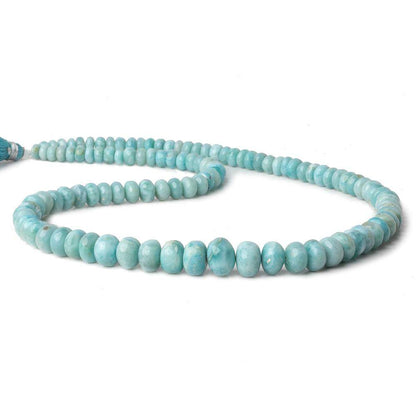 5-10mm Larimar plain rondelle beads 18 inch 105 pieces AAA
