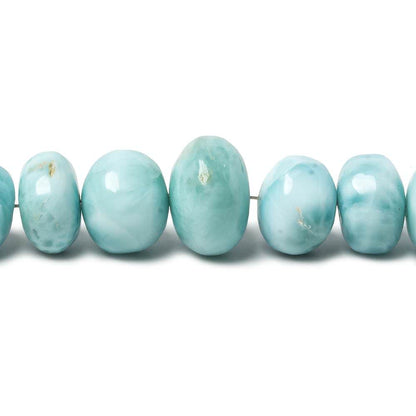 5-10mm Larimar plain rondelle beads 18 inch 99 pieces AA