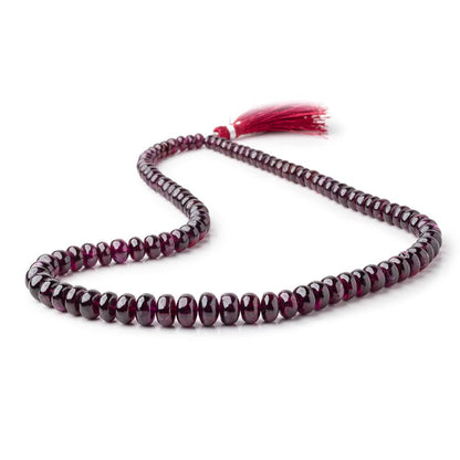 5-10mm Rhodolite Garnet Plain Rondelle Beads 18 inch 100 pieces AA